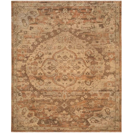 Safavieh 8 x 10 ft. Izmir Hand Knotted Rectangle Rug Gold& Rose IZM178A-8